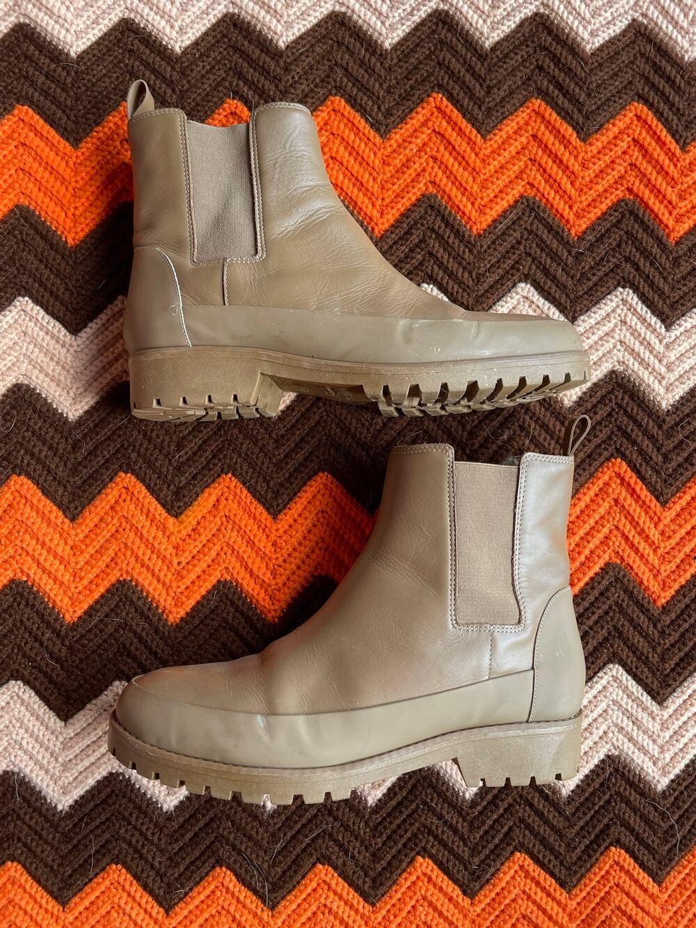 Rebecca Allen Women's The Chelsea All Weather Boots in Brown sz 10.5